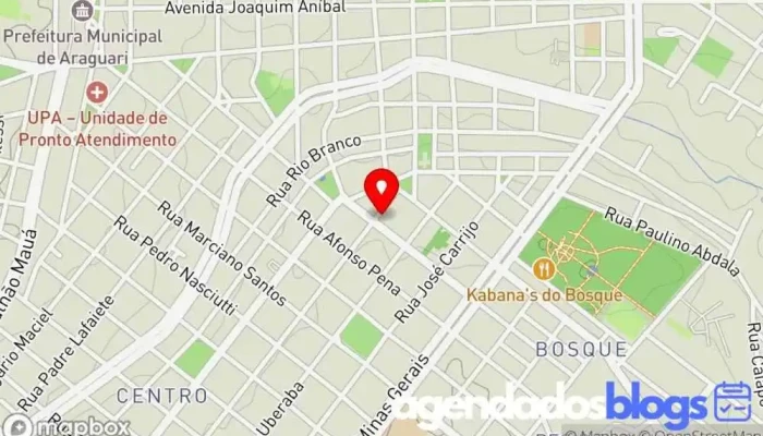 mapa de Farmácia Art Fórmula Farmácia em Araguari