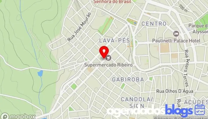 mapa de Farmácia Brasil - Lava Pés (Filial) Drogaria em Bambuí