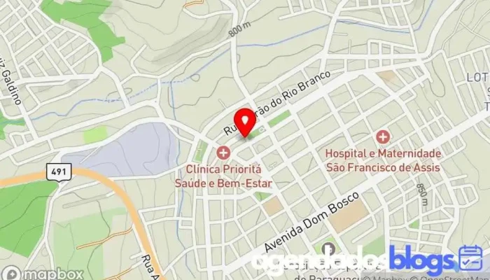 mapa de Farmácia de Manipulação Nossa Senhora do Carmo Drogaria em - Centro