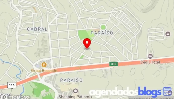 mapa de Farmácia do Marcelo Drogaria em Resende