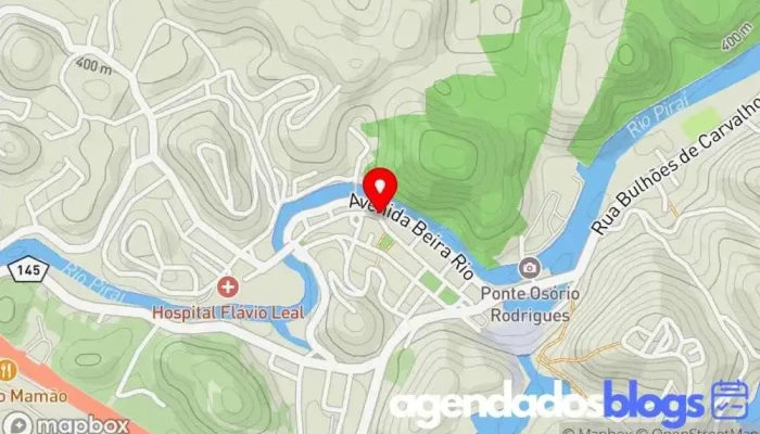 mapa de Farmácia do Vado Drogaria, Farmácia em Piraí