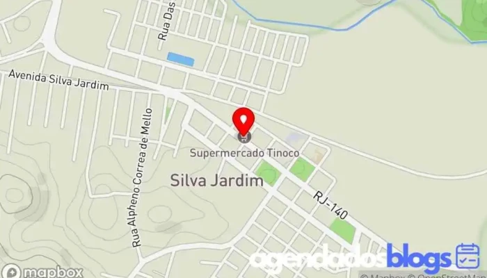 mapa de Farmácia Dubem Farmácia em Silva Jardim