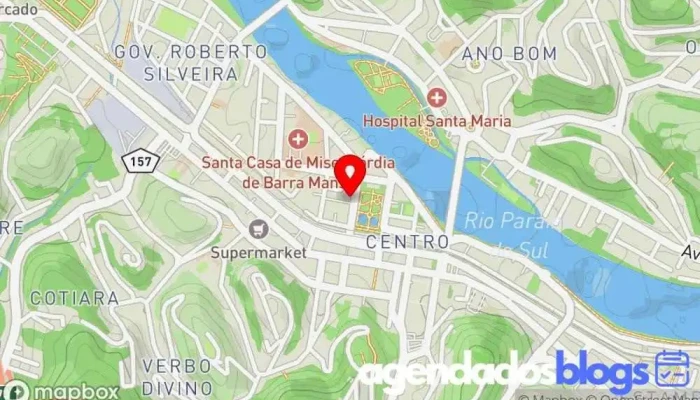 mapa de Farmácia Espírito Santo Farmácia em Barra Mansa