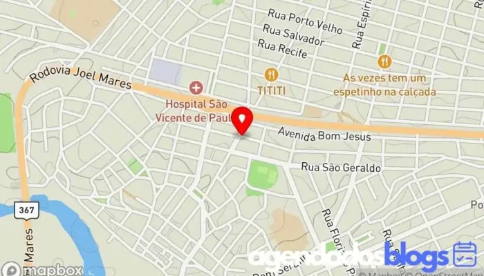 mapa de Farmácia Indiana Farmácia, Drogaria, Empresa farmacêutica em Araçuaí