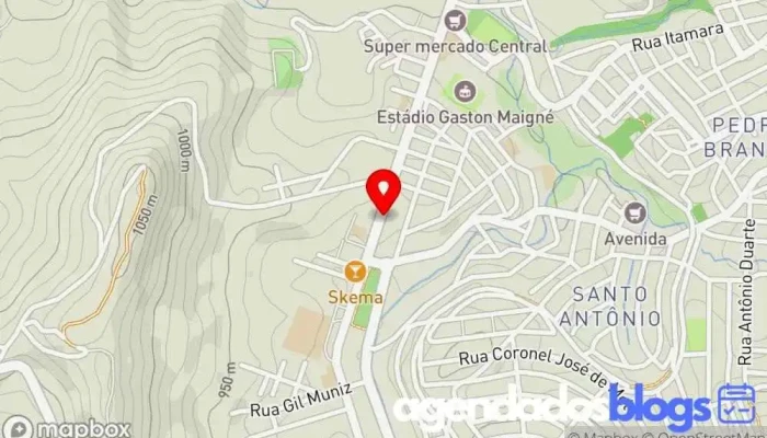 mapa de Farmácia Municipal de Caeté Empresa farmacêutica, Farmácia em Caeté