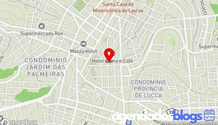 mapa de Farmácia Municipal Farmácia em Lavras
