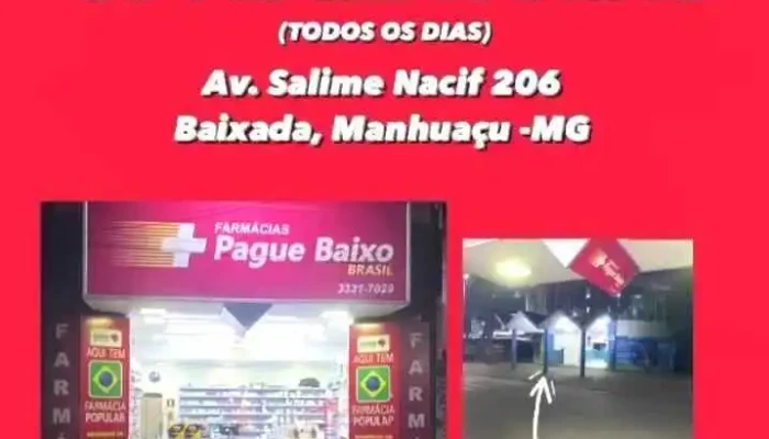 Farmacia Pague Baixo Brasil   Rodoviaria   Grupo Multifarma Tudo - Manhuaçu