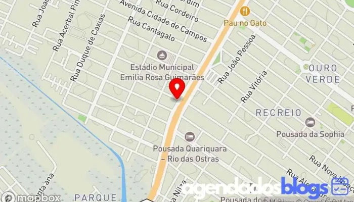 mapa de Farmácia Pague Menos Farmácia, Drogaria em Rio das Ostras