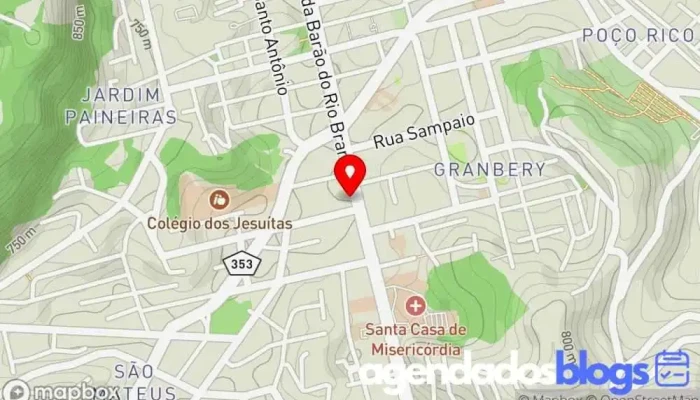 mapa de Farmácia Pague Menos Farmácia, Drogaria em Juiz de Fora