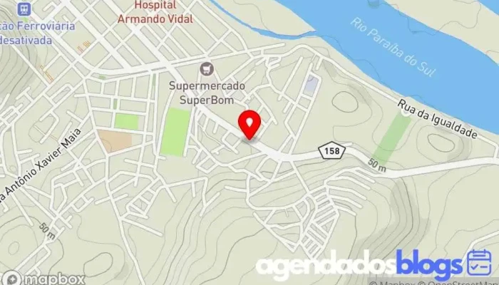 mapa de Farmácia Personal Farma Drogaria, Farmácia em São Fidélis