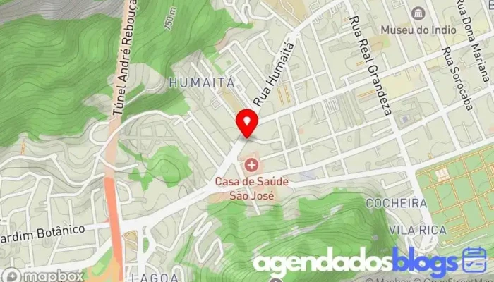 mapa de Farmácia Princesa do Humaitá Drogaria em Rio de Janeiro