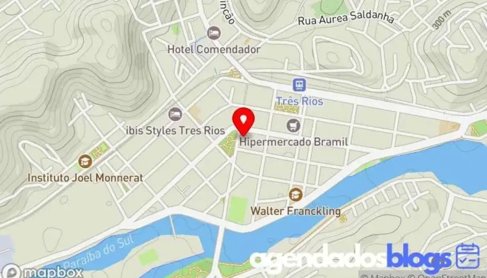mapa de Farmácia Real Drogaria em Três Rios