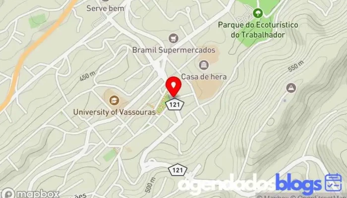 mapa de Farmácia Santa Rita Drogaria, Farmácia em Vassouras