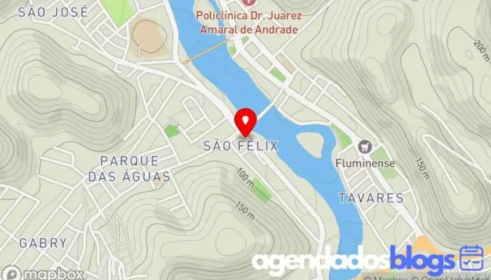 mapa de Farmácia São Félix Drogaria, Farmácia em Santo Antônio de Pádua