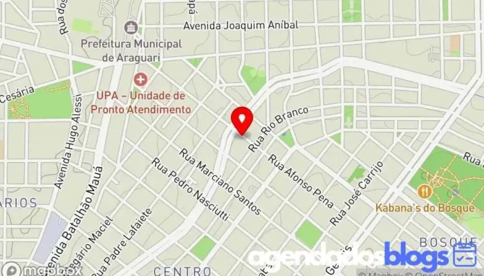 mapa de Farmais Farmácia em Araguari