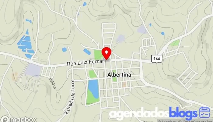 mapa de Farmamineira Drogaria, Farmácia em Albertina