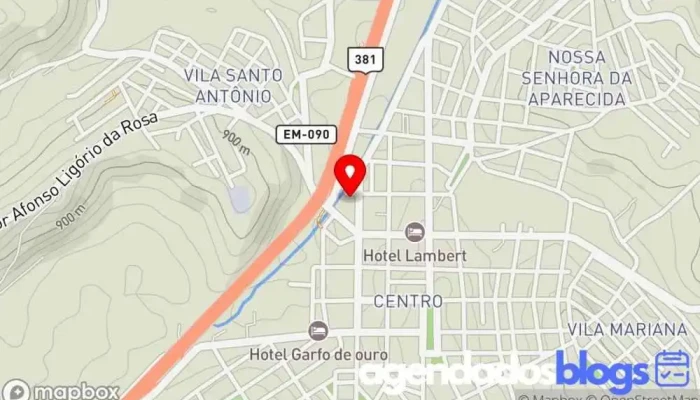 mapa de Farmavida Drogaria, Farmácia em Cambuí