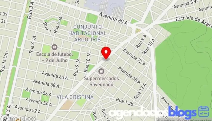 mapa de Farmavip Empresa farmacêutica, Farmácia em Rio Claro