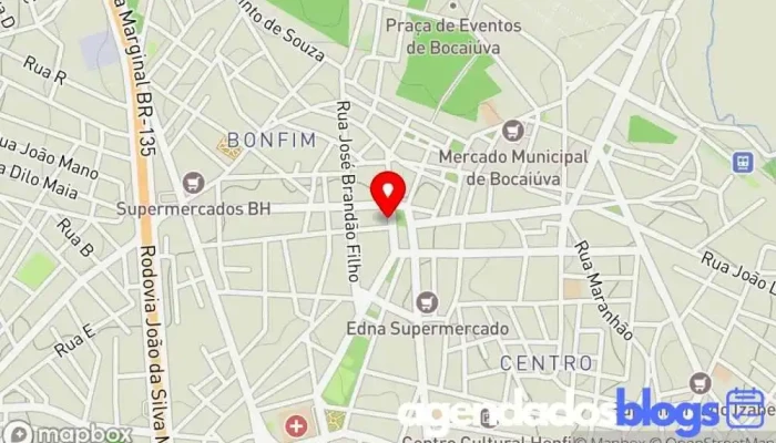 mapa de FarMelhor Bocaiúva - MG Farmácia, Drogaria em Bocaiúva