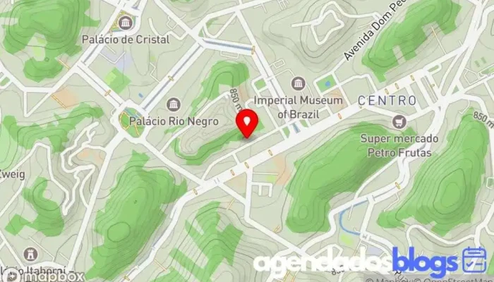 mapa de Homeopatia Clara Farmácia de homeopatia, Farmácia em Petrópolis