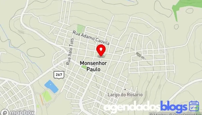 mapa de Letícia Aparecida Belato Martins Drogaria em Monsenhor Paulo - MG