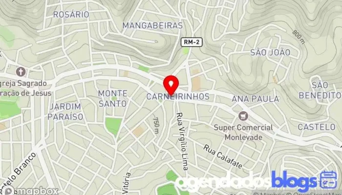 mapa de Machado E Cia Drogaria em João Monlevade