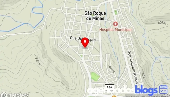 mapa de Matheus Santos Soares Drogaria em São Roque de Minas