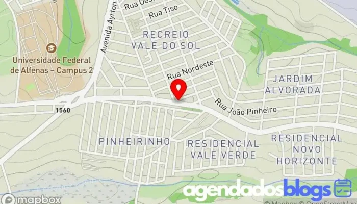 mapa de Nara Cristina de Souza Cobra Oliveira Drogaria, Farmácia em Alfenas