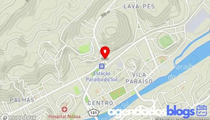 mapa de Paraíba do Sul  em Paraíba do Sul