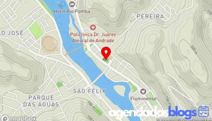 mapa de Praça Pereira Lima Praça de alimentação em Santo Antônio de Pádua