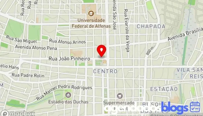 mapa de Rede DSG Poupe Brasil Drogaria em Alfenas