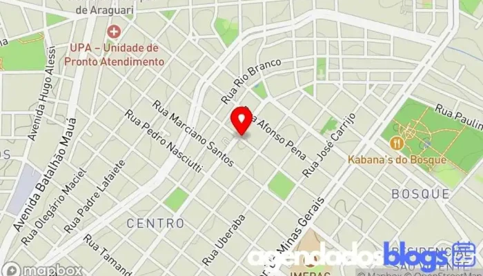 mapa de REDE INOVA DROGARIAS  em Araguari