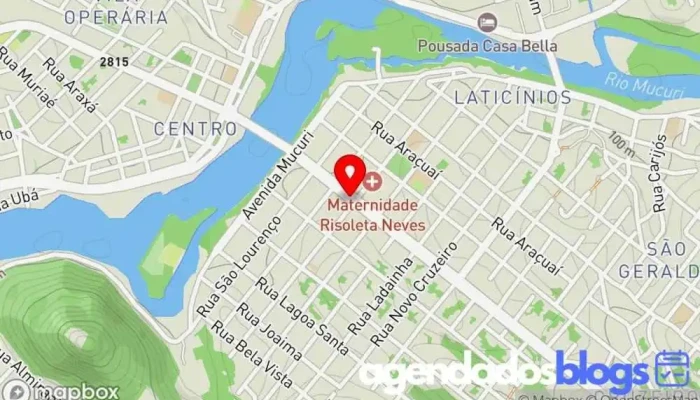 mapa de Rede Inova Drogarias Farmácia em - Centro