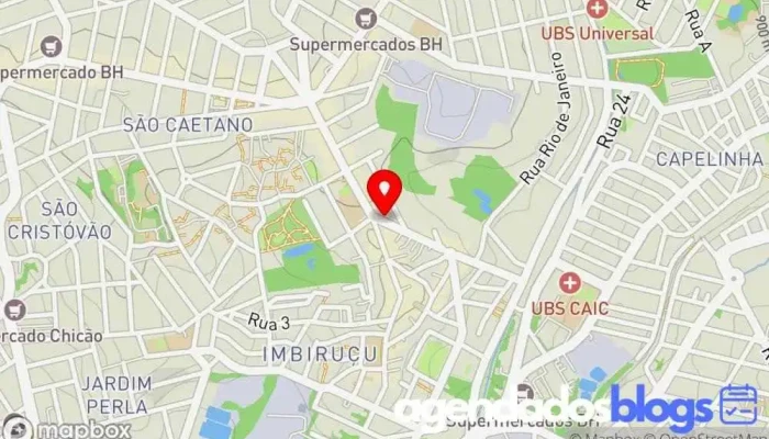 mapa de Rede Minas Farma Drogaria em Betim