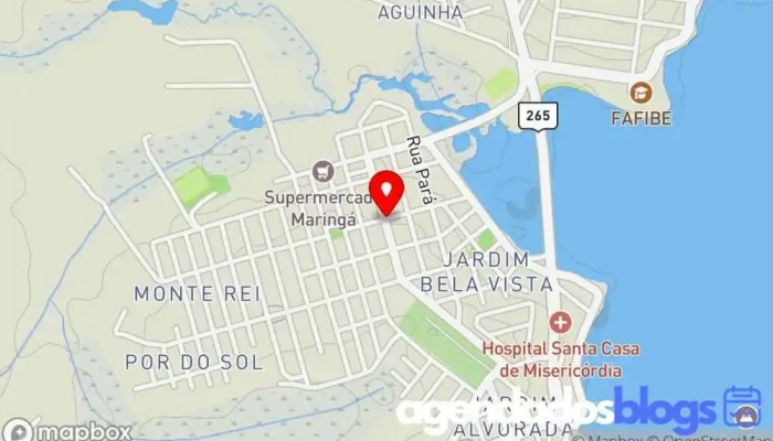 mapa de Rede Minas Farma Farmácia em Boa Esperança