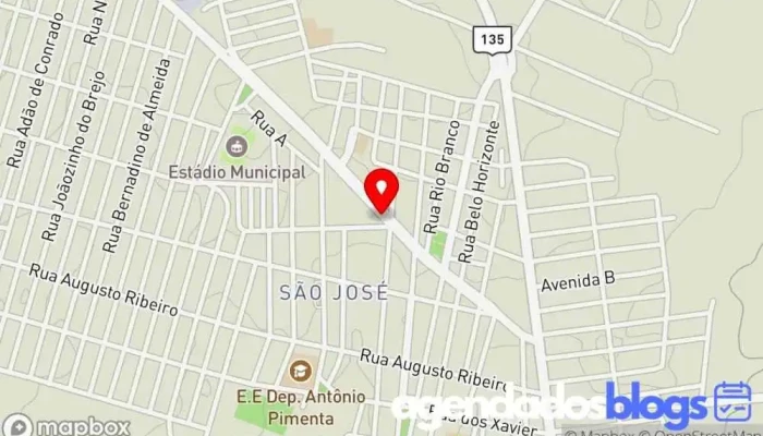 mapa de REDE PRIME DROGARIA & MANIPULAÇÃO Farmácia em Mirabela