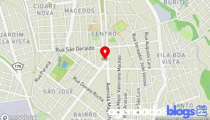 mapa de Rede Samonte Drogarias Arcos - Centro Farmácia em Arcos