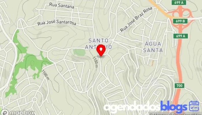 mapa de Santarosa Drogaria e Perfumaria Farmácia, Centro de saúde e beleza, Perfumaria, Loja de produtos de higiene em Barbacena