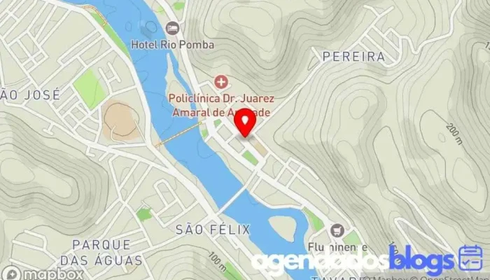mapa de Santo Antônio de Pádua  em Santo Antônio de Pádua