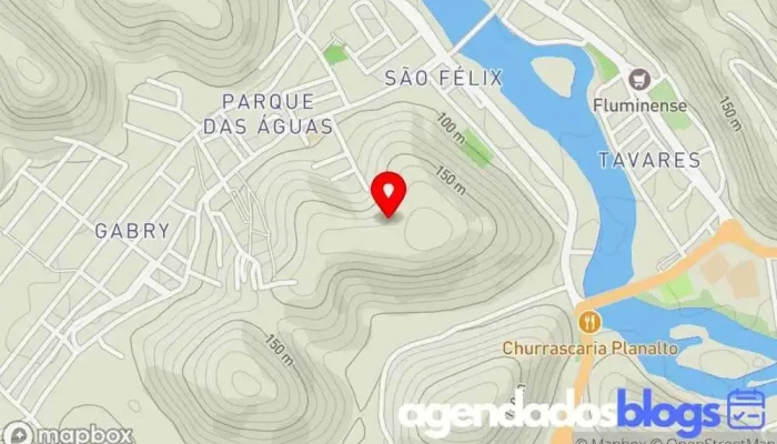 mapa de São Félix  em Santo Antônio de Pádua