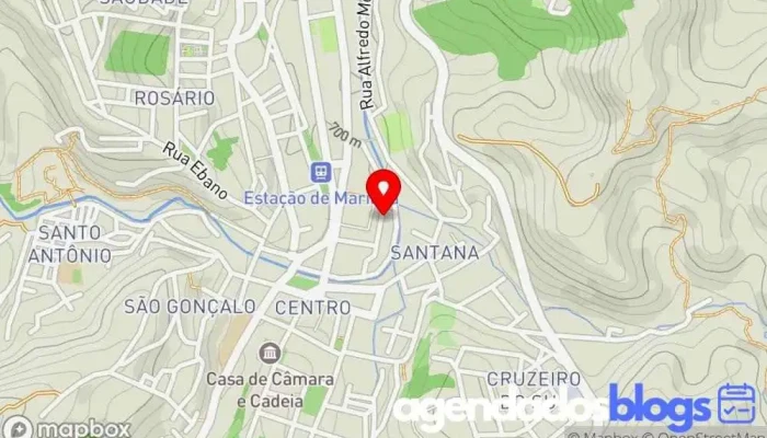 mapa de Uai Farma - Mariana Drogaria, Farmácia em Mariana