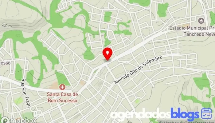 mapa de Uai Farma Drogaria Central Empresa farmacêutica, Farmácia em Bom Sucesso