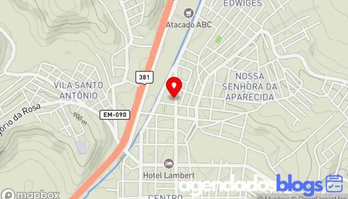 mapa de Uai Farma Drogaria Santa Edwiges Empresa farmacêutica em Cambuí