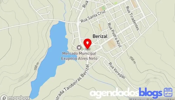mapa de Unifarma Farmácia em Berizal