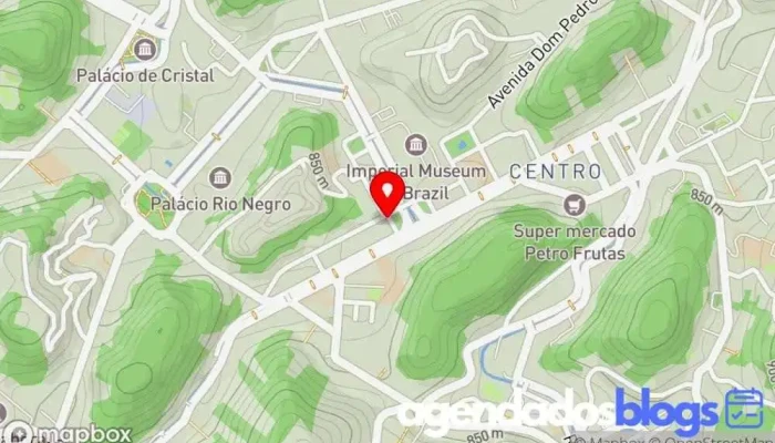 mapa de Viver Bem Farmácia de homeopatia em Petrópolis